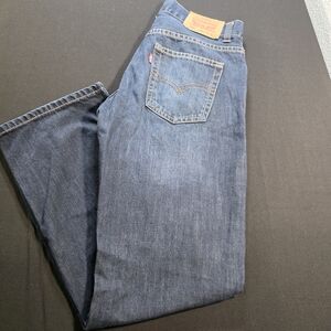 Boys Levi's Classic 505 Straight Blue Jeans 27x27
